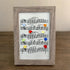 Eight Colorful Songbirds Singing Sea Glass Framed Art - image 6