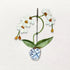 White Orchid Handmade Sea Glass Framed Art - image 7