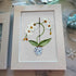White Orchid Handmade Sea Glass Framed Art - image 2