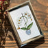 White Orchid Handmade Sea Glass Framed Art - image 3