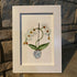 White Orchid Handmade Sea Glass Framed Art - image 5