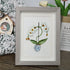 White Orchid Handmade Sea Glass Framed Art - image 4