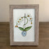 White Orchid Handmade Sea Glass Framed Art - image 0