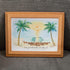 Romantic Couple Birds On The Bench Sea Glass Framed Art - image 4