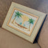 Romantic Couple Birds On The Bench Sea Glass Framed Art - image 5