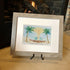 Romantic Couple Birds On The Bench Sea Glass Framed Art - image 7