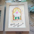 Home Sweet Home Housewarming Bird Sea Glass Framed Art - image 0