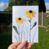 Daisy Handmade Sea Glass Framed Art - Seaglass Card - 8" X 6" - image 1
