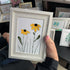 Daisy Handmade Sea Glass Framed Art - image 0