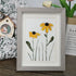 Daisy Handmade Sea Glass Framed Art - image 3