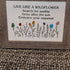 Live Like A Wildflower Quote Sea Glass Framed Art - image 9