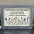 Live Like A Wildflower Quote Sea Glass Framed Art - image 4