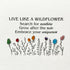 Live Like A Wildflower Quote Sea Glass Framed Art - image 10