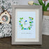 Serenity in Bloom Flower and Bird Sea Glass Framed Art - image 4