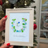 Serenity in Bloom Flower and Bird Sea Glass Framed Art - image 3