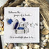 Enjoy In a Good Book Book Lover Sea Glass Framed Art - Seaglass Card - 8" X 8" - image 1