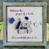 Enjoy In a Good Book Book Lover Sea Glass Framed Art - image 0