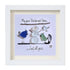 Winter Cheer Christmas Snowman Sea Glass Framed Art - White - 8" X 8" - image 10