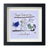 Winter Cheer Christmas Snowman Sea Glass Framed Art - Black - 8" X 8" - image 9