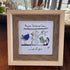 Winter Cheer Christmas Snowman Sea Glass Framed Art - image 3