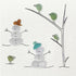 Frosty Snowman Friends Gathering Sea Glass Framed Art - image 9