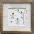 Frosty Snowman Friends Gathering Sea Glass Framed Art - image 6