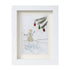Festive Frost Delight Snowman Sea Glass Framed Art - White - 8" X 6" - image 13