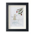 Festive Frost Delight Snowman Sea Glass Framed Art - Black - 8" X 6" - image 12