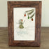 Festive Frost Delight Snowman Sea Glass Framed Art - image 3