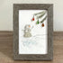 Festive Frost Delight Snowman Sea Glass Framed Art - image 7
