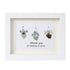 Thank You For Helping Me Grow Sea Glass Framed Art - White - 6" X 8" - image 14
