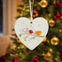 Three Chirping Music Birds Sea Glass Hanging Ornament - image 7