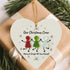 Our Christmas Crew Sea Glass Hanging Ornament - image 4