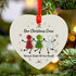 Our Christmas Crew Sea Glass Hanging Ornament - Heart - Buy 5 Get 2 Free(7 Pcs) - image 3