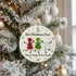 Our Christmas Crew Sea Glass Hanging Ornament - image 2