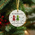 Our Christmas Crew Sea Glass Hanging Ornament - image 1