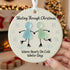 Skating Through Christmas Sea Glass Hanging Ornament - Round - Buy 5 Get 2 Free(7 Pcs) - image 6
