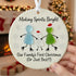 Making Spirits Bright Family Sea Glass Hanging Ornament - Round - Buy 5 Get 2 Free(7 Pcs) - image 6