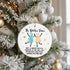 Bestie Bond Friendship Sea Glass Hanging Ornament - image 1