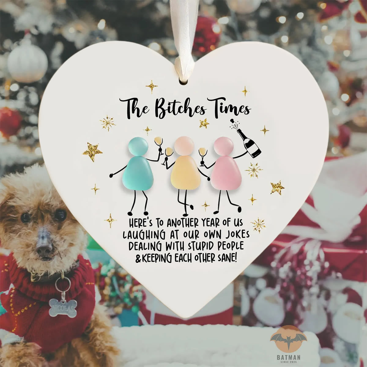 Forever Besties Celebration Sea Glass Hanging Ornament - image 10