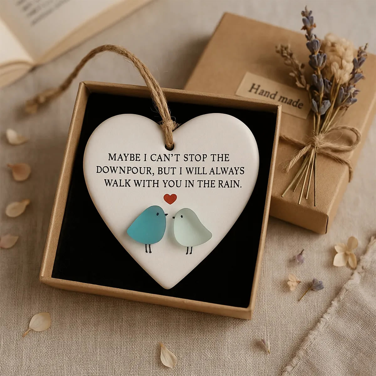 Always Be Your Side Sea Glass Hanging Ornament - image 1