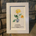 January Birth Flower Carnation Sea Glass Framed Art - image 7