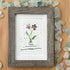 February Birth Flower Violet Sea Glass Framed Art - image 5