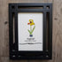March Birth Flower Daffodil Sea Glass Framed Art - image 5