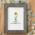March Birth Flower Daffodil Sea Glass Framed Art - image 6