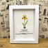 March Birth Flower Daffodil Sea Glass Framed Art - image 2
