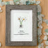 April Birth Flower Daisy Sea Glass Framed Art - image 5