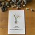 April Birth Flower Daisy Sea Glass Framed Art - Seaglass Card - 8" X 6" - image 1