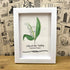 May Birth Flower Lily of the Valley Sea Glass Framed Art - image 3