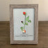 June Birth Flower Rose Sea Glass Framed Art - image 4